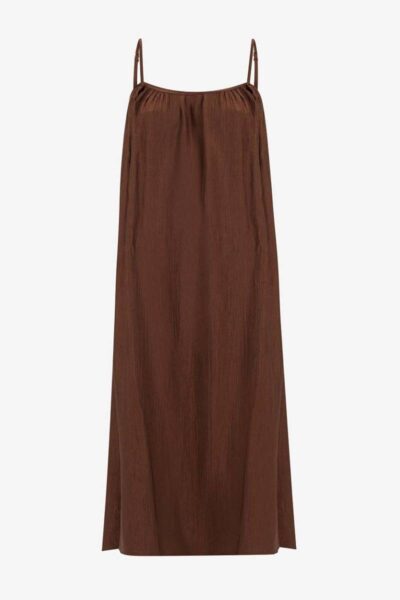 Blair dress mid brown Knit-ted