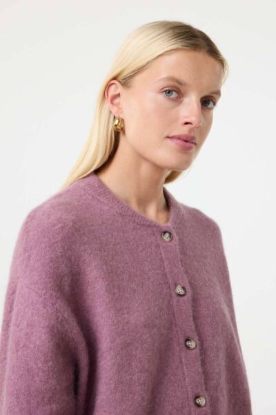Britney cardigan lilac Knit-ted