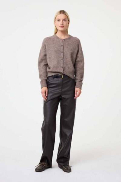 Britney cardigan walnut Knit-ted