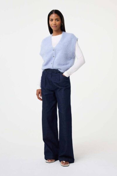 Constanze cardigan light blue Knit-ted