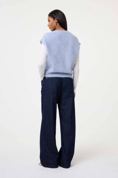 Constanze cardigan light blue Knit-ted
