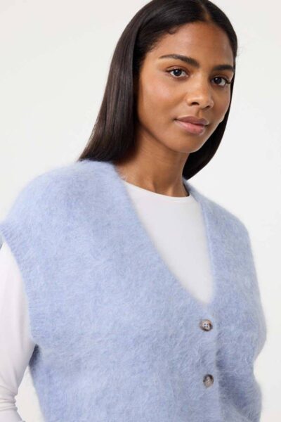 Constanze cardigan light blue Knit-ted
