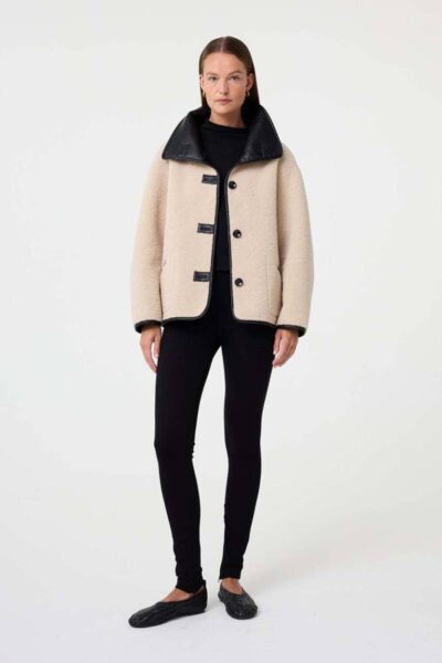 Cozy jacket creme Knit-ted