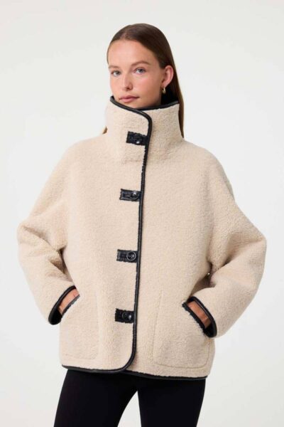 Cozy jacket creme Knit-ted