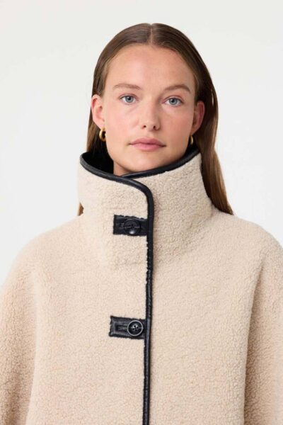 Cozy jacket creme Knit-ted