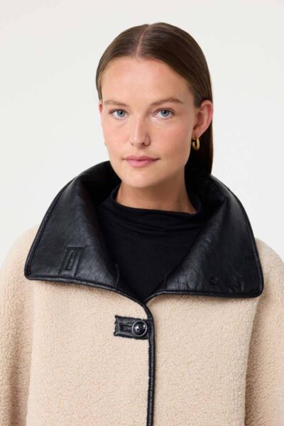Cozy jacket creme Knit-ted
