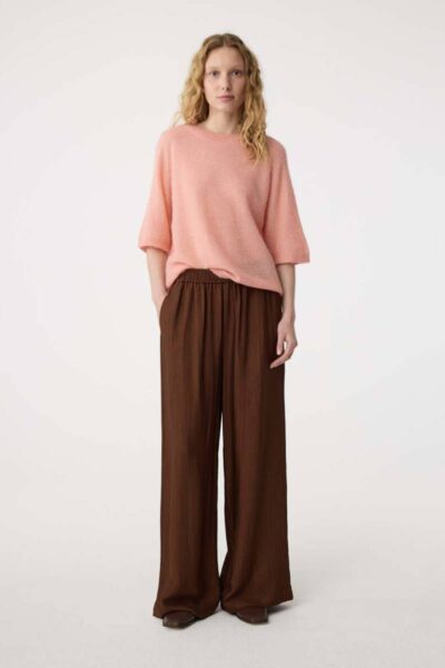 Janou pants mid brown Knit-ted