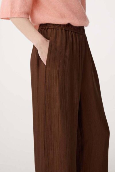 Janou pants mid brown Knit-ted