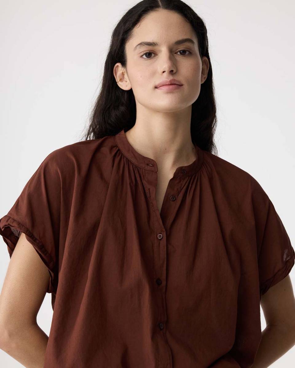 Lotus blouse mid brown Knit-ted - Afbeelding 2