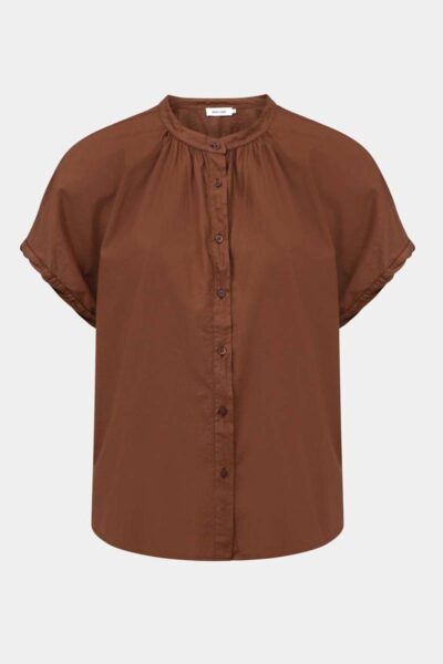 Lotus blouse mid brown Knit-ted