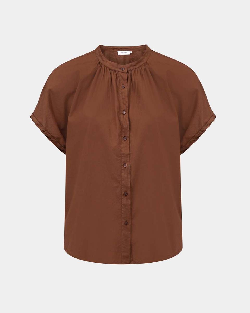 Lotus blouse mid brown Knit-ted - Afbeelding 5