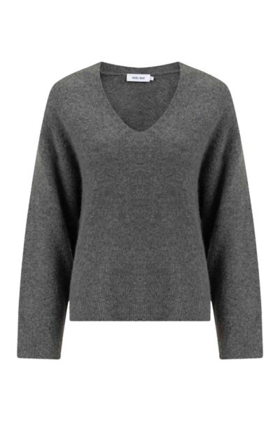 Lucia pullover mid grey Knit-ted