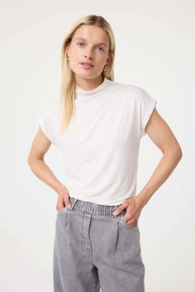Mirre top off white Knit-ted
