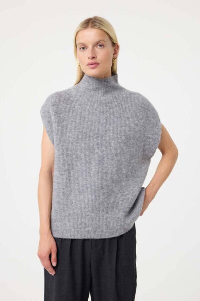 Rave pullover mid grey Knit-ted