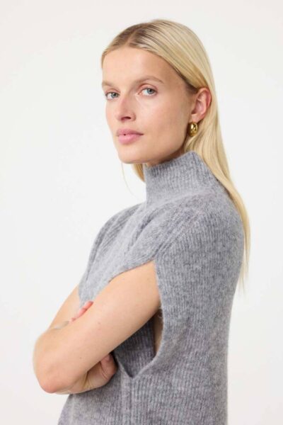 Rave pullover mid grey Knit-ted