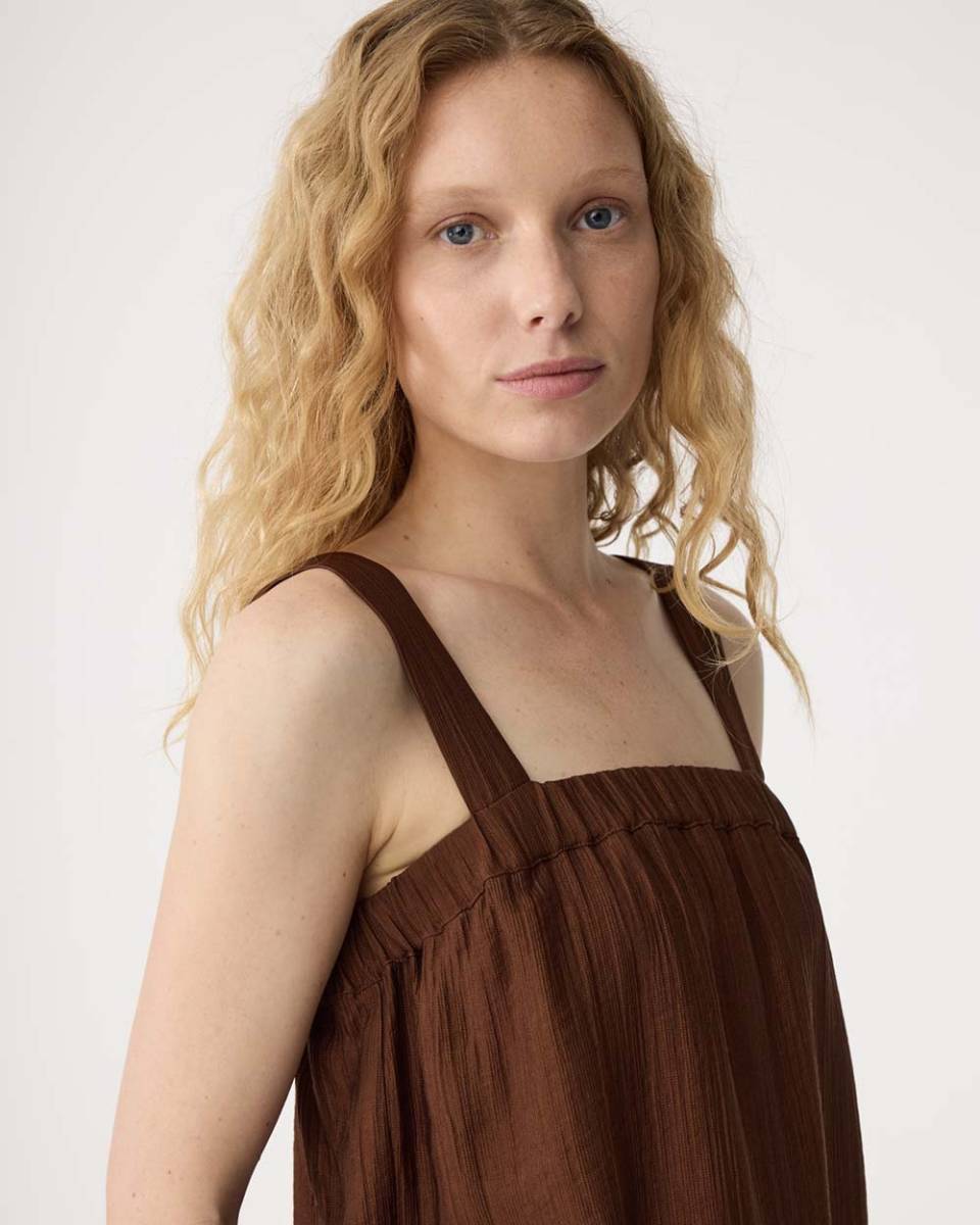 Romy top mid brown Knit-ted - Afbeelding 2