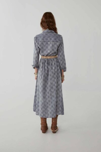 Justine shiboro midi dress ibiza blue Maison Hotel