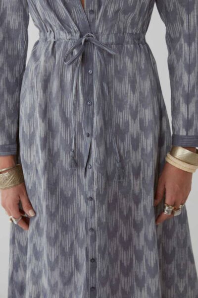 Justine shiboro midi dress ibiza blue Maison Hotel
