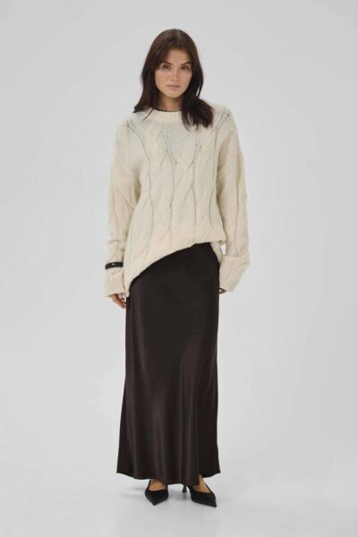 Estelle long skirt espresso My Essential Wardrobe