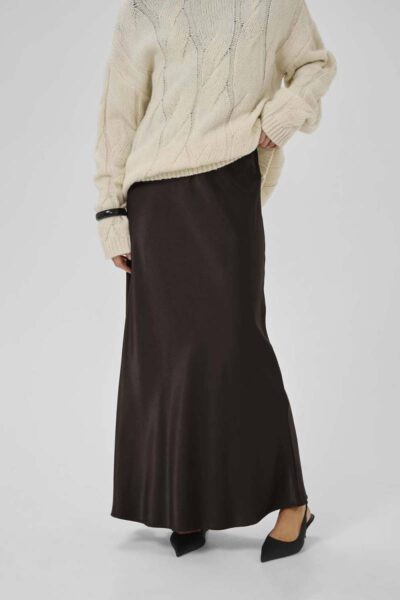 Estelle long skirt espresso My Essential Wardrobe