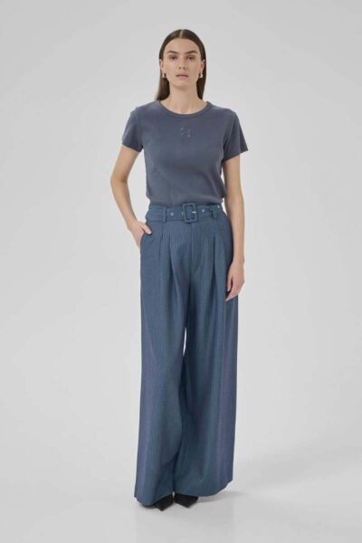 Vitta high wide pant dark slate MEW