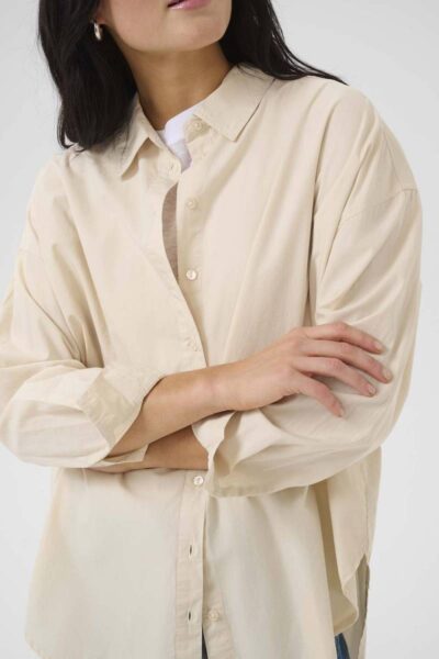 Sunna boxy shirt almond milk My Essential Wardrobe