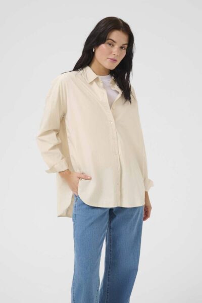 Sunna boxy shirt almond milk My Essential Wardrobe
