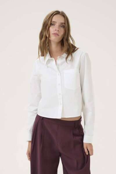 Sunna short shirt bri-white My Essential Wardrobe