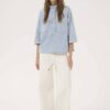 Lara 115 boxy blouse l-blue My Essential Wardrobe - Afbeelding 3