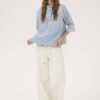 Lara 115 boxy blouse l-blue My Essential Wardrobe - Afbeelding 2