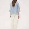 Lara 115 boxy blouse l-blue My Essential Wardrobe - Afbeelding 4