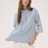 Lara 115 boxy blouse l-blue My Essential Wardrobe