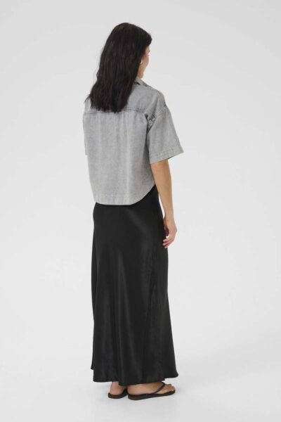 Malo 143 boxy short shirt l.grey wash MEW