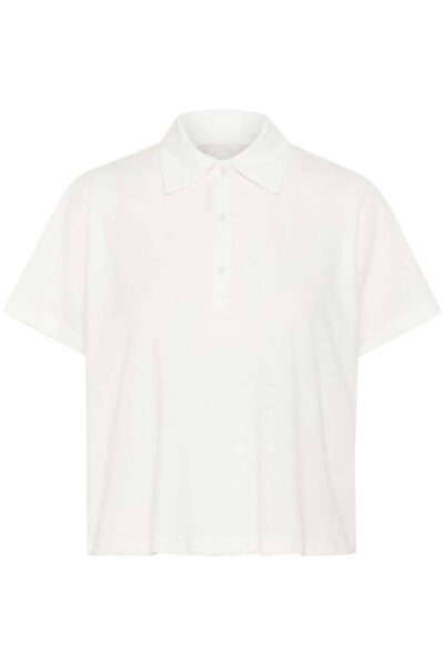 Abby polo tee snow white My Essential Wardrobe
