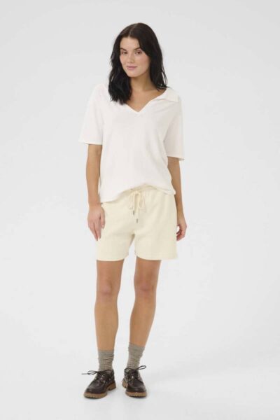 Sara shorts almond milk My Essential Wardrobe