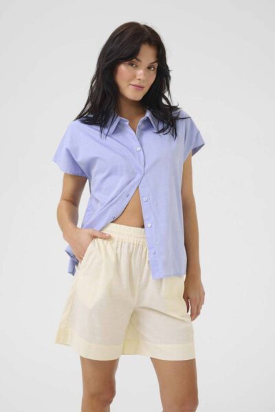 Stino boxy shirt vista blue My Essential Wardrobe