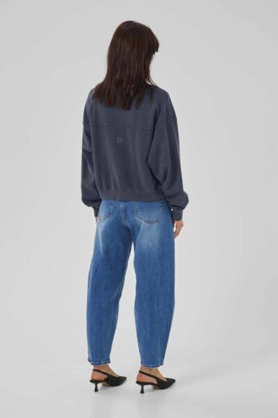 Meta short sweat jacket dark grey MEW