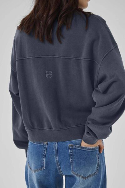 Meta short sweat jacket dark grey MEW