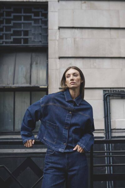 Malle 139 deco denim jacket dark blue MEW