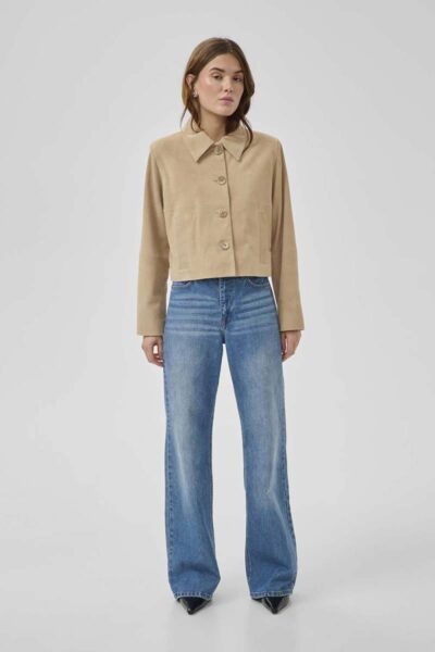 Petra suede jacket brwon rice MEW