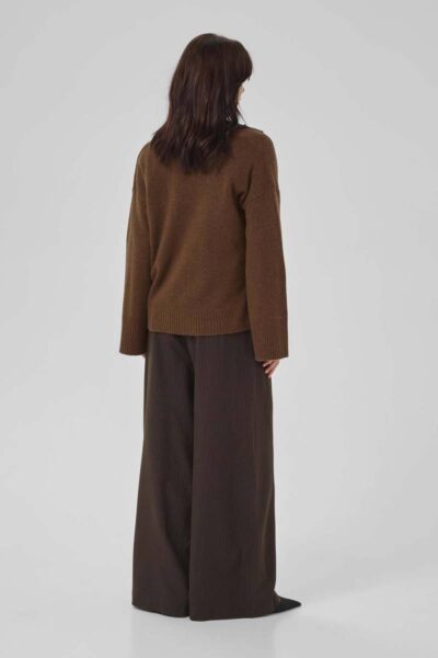 Huxi v-neck pullover tobacco brown MEW