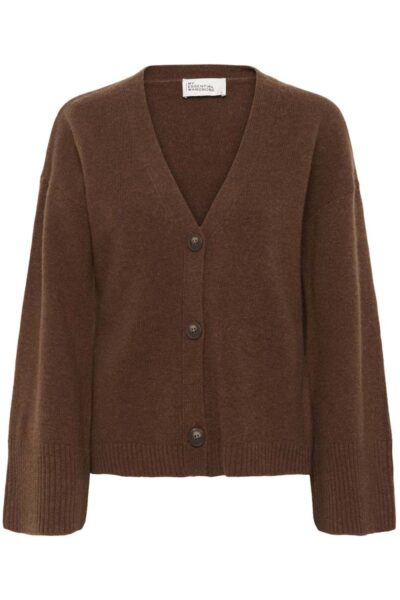 Huxi knit cardigan tobacco brown MEW
