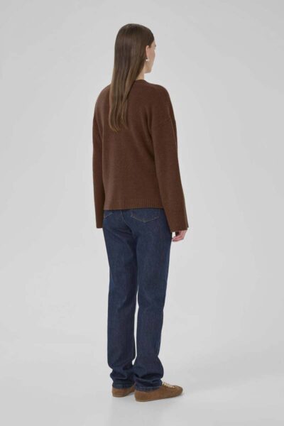 Huxi knit cardigan tobacco brown MEW