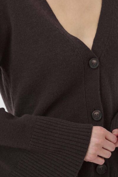 Huxi knit cardigan espresso MEW