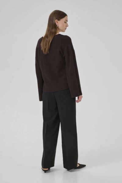 Huxi knit cardigan espresso MEW