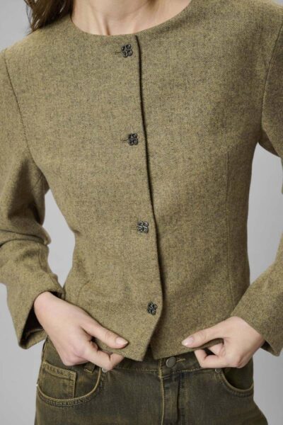 Billa short blazer amber mel.My Essential Wardrobe