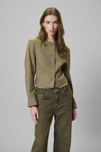 Billa short blazer amber mel.My Essential Wardrobe