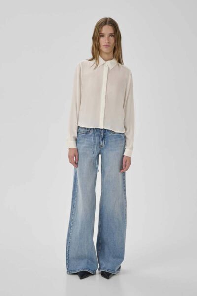 Silk short shirt snow white MEW