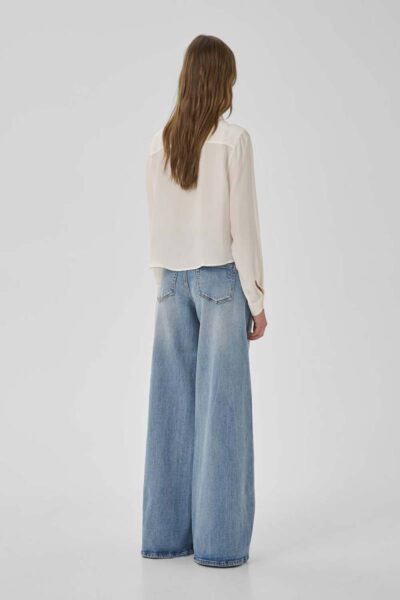 Silk short shirt snow white MEW