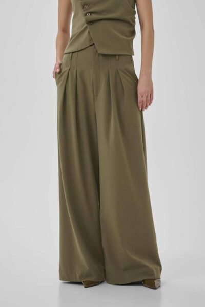 Hace sille high wide pant capers long MEW